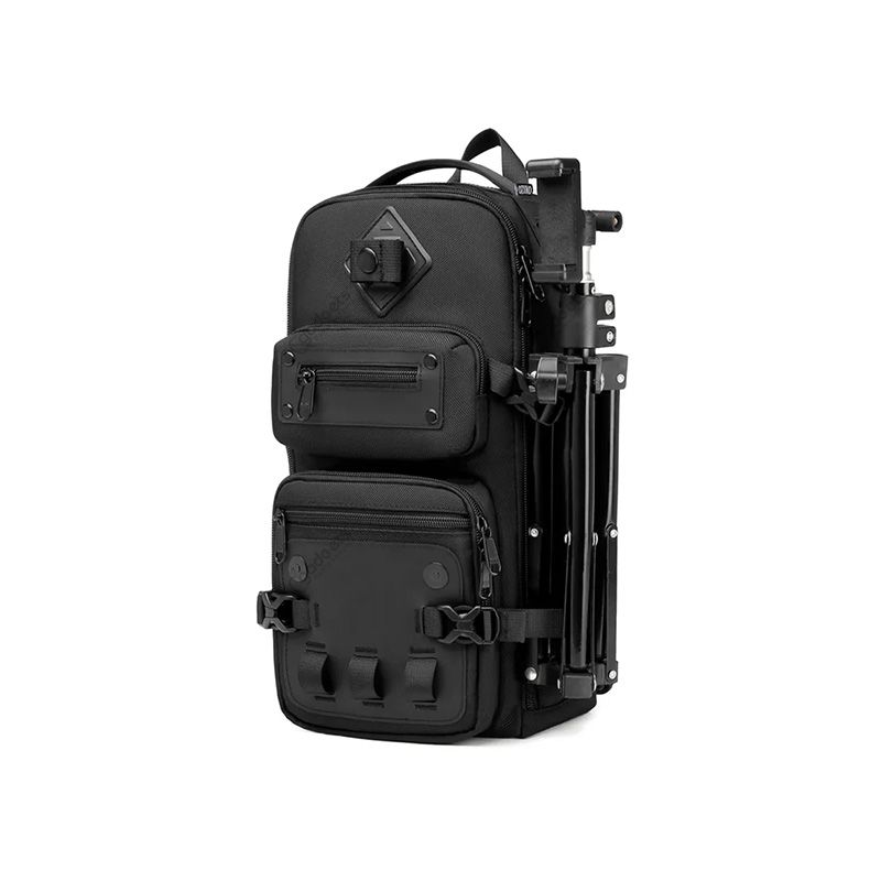 Ozuko 9585 Tactical Style EDC Sling Bag with Tripod Holder - official view 2