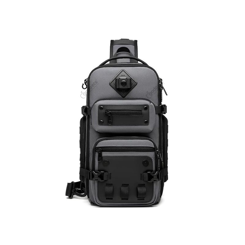 Ozuko 9585 Tactical Style EDC Sling Bag with Tripod Holder - official view 4