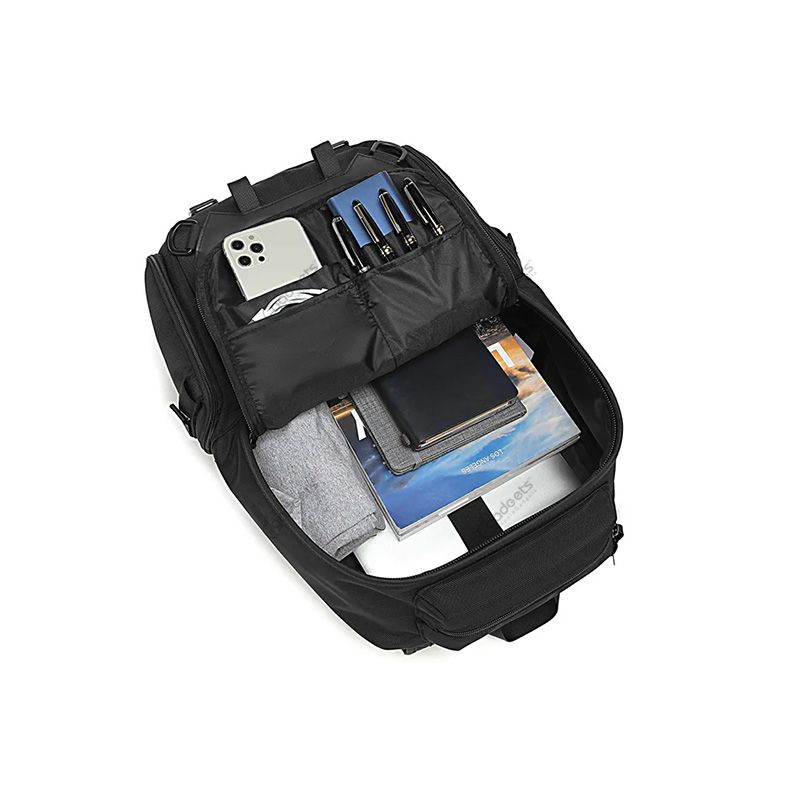 Ozuko 9587 Skateboard Carry Outdoor Waterproof Backpack Multifunctional Hiking Backpack For Men Motorcycle Helmet Storage Bag - official view 4
