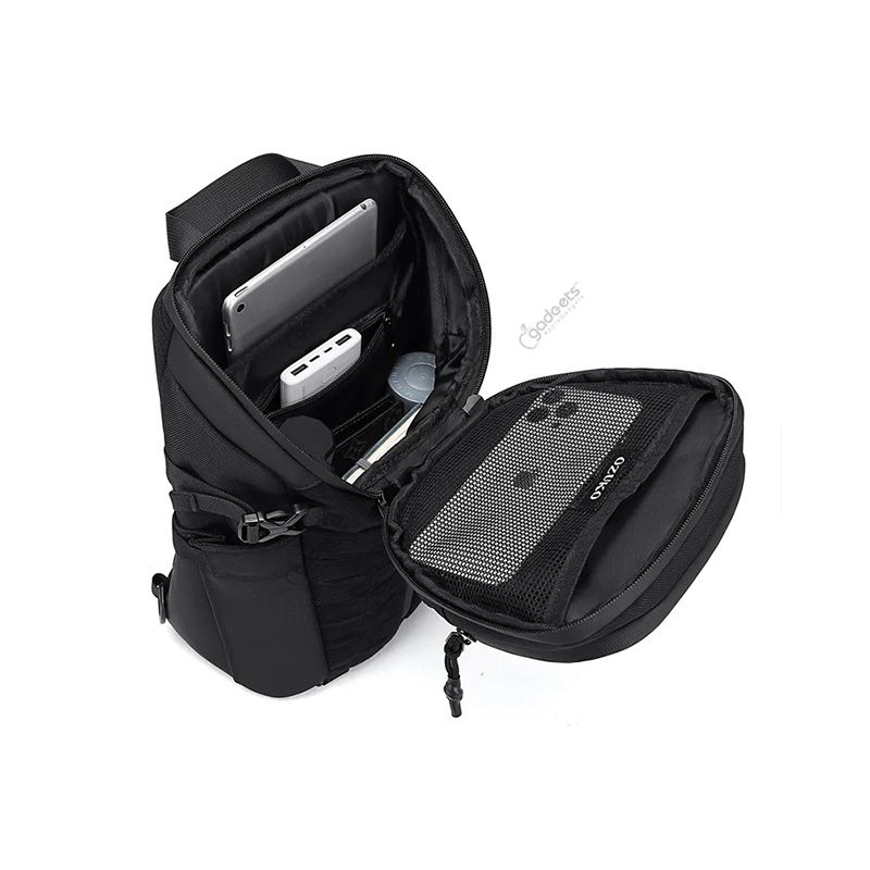 Ozuko 9730 Designer Sport Crossbody Chest Bags Waterproof Backpack - official view 4