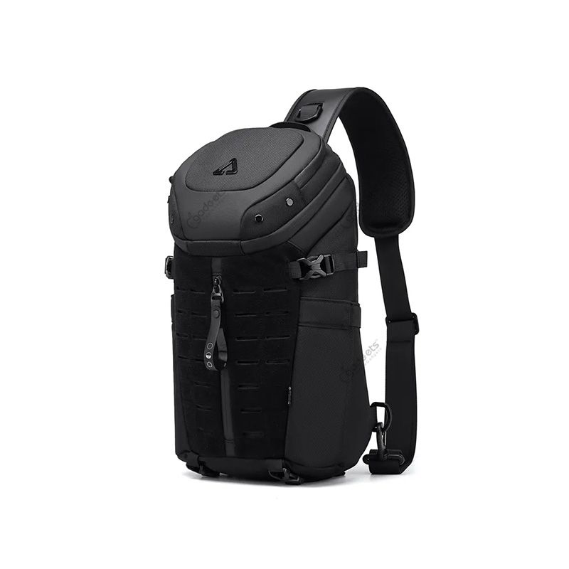 Ozuko 9730 Designer Sport Crossbody Chest Bags Waterproof Backpack - official view 2