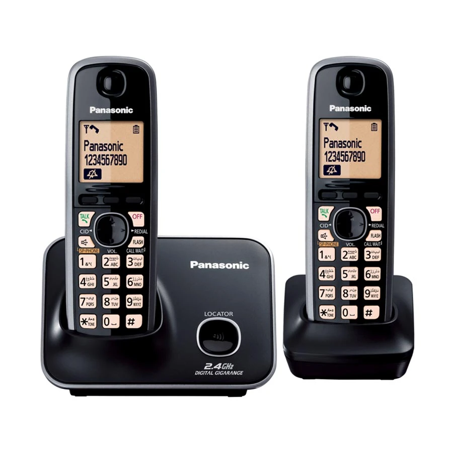 Panasonic KX-TG3712SXB/ KX-TG3712SX Digital Cordless Phone Set (2 Handsets)