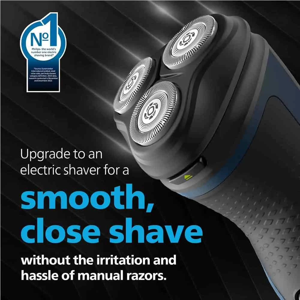 Philips Shaver 1000 Series S1151 Cordless Malibu Wet & Dry Shaver product view
