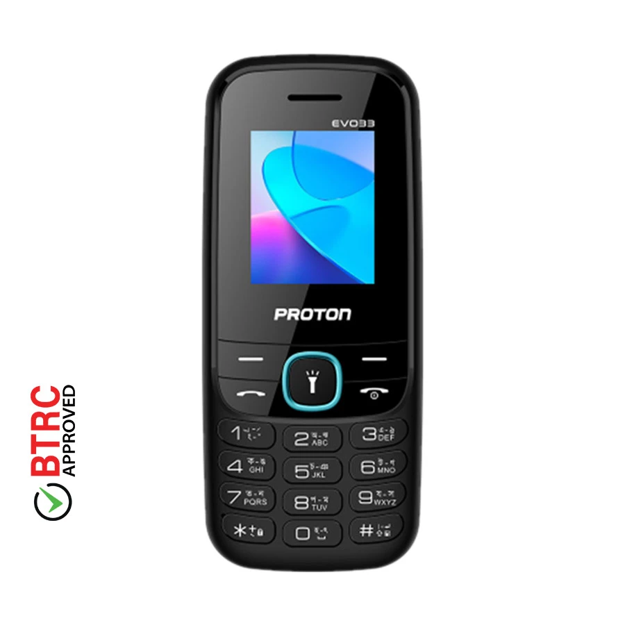 Proton EVO33 Black Feature Phone (Dual Sim)