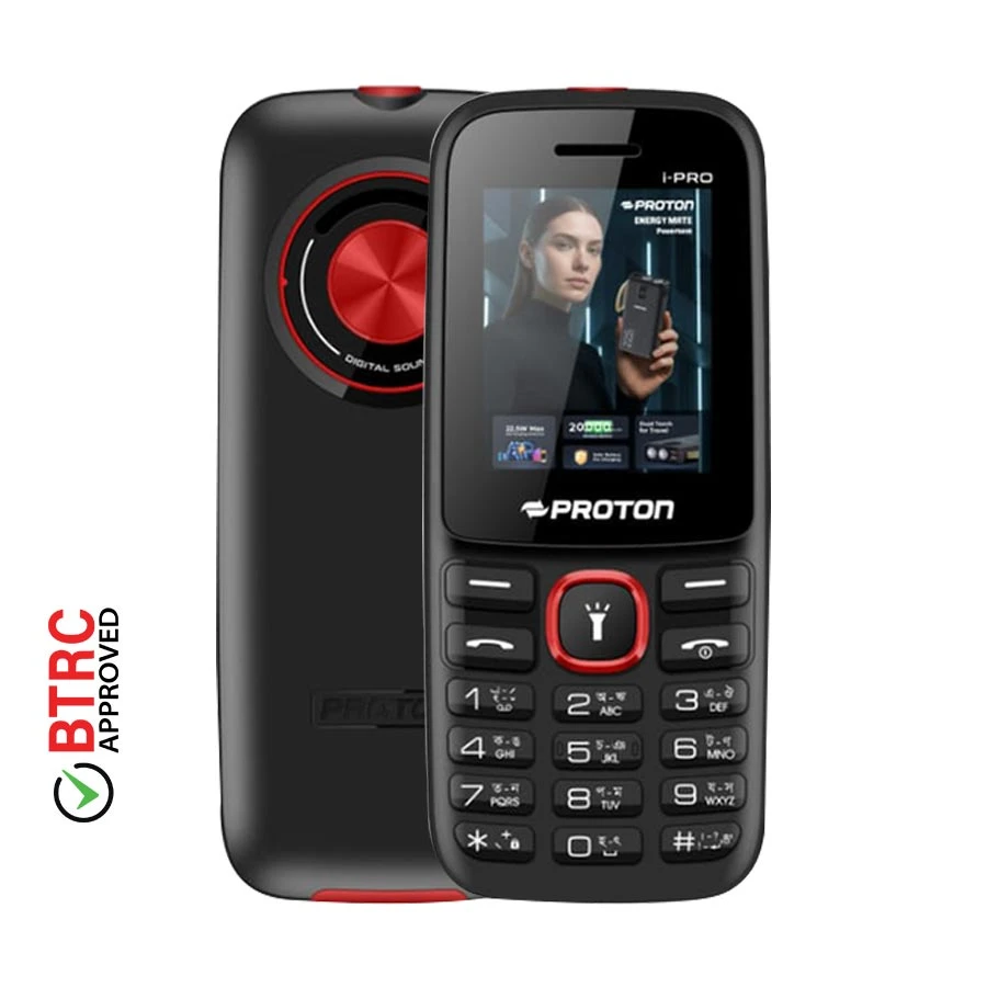 Proton i-Pro -Black Feature Phone (Dual Sim)