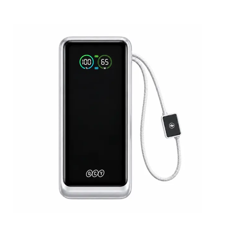 QCY HyperCharge PB20E 65W TFT Digital Display Power Bank - 20000mAh