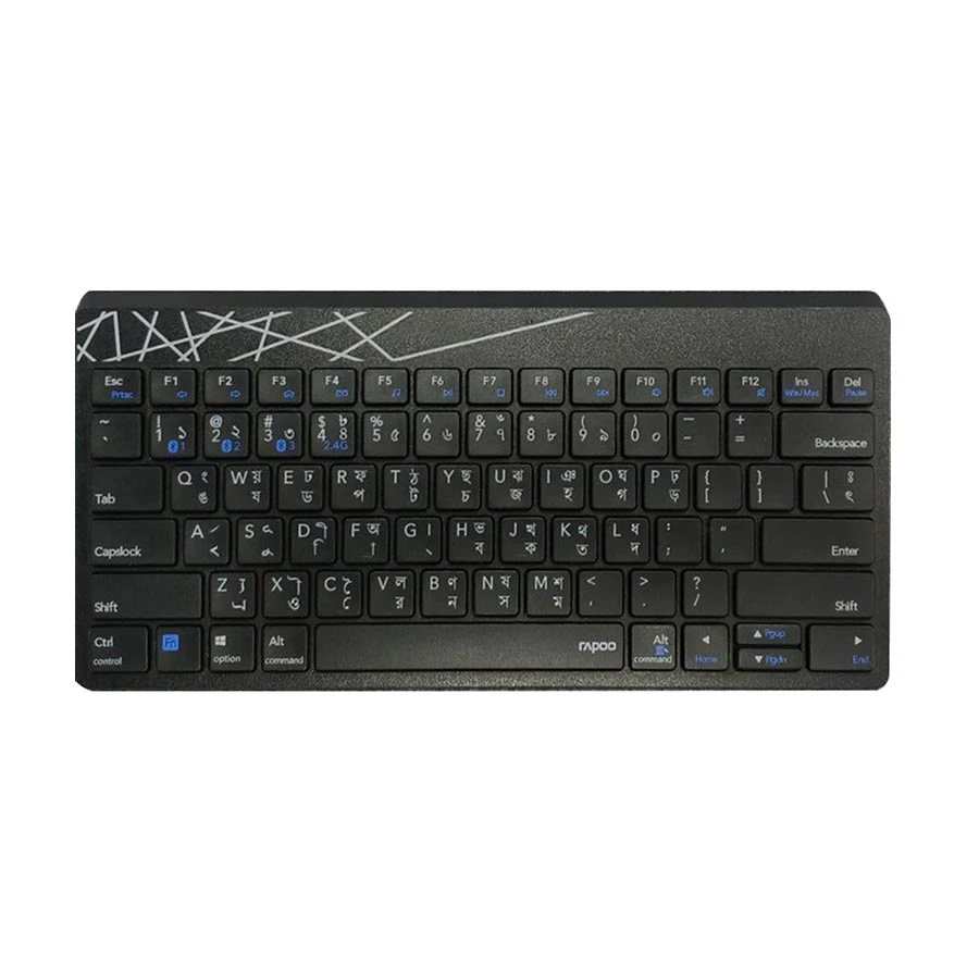Rapoo 8000M Multi-Mode Wireless Keyboard and Mouse Combo with Bangla product view