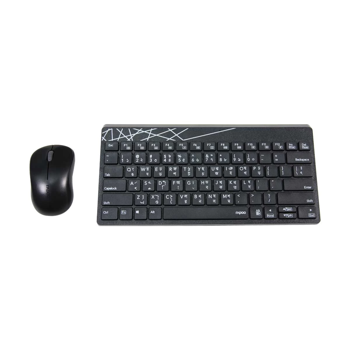 Rapoo 8000S Wireless Keyboard & Mouse Combo with Bangla
