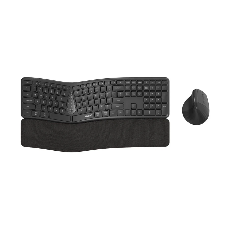 Rapoo 8810ME Wireless (Dual Mode) Keyboard & Mouse Combo with Wrist Pad