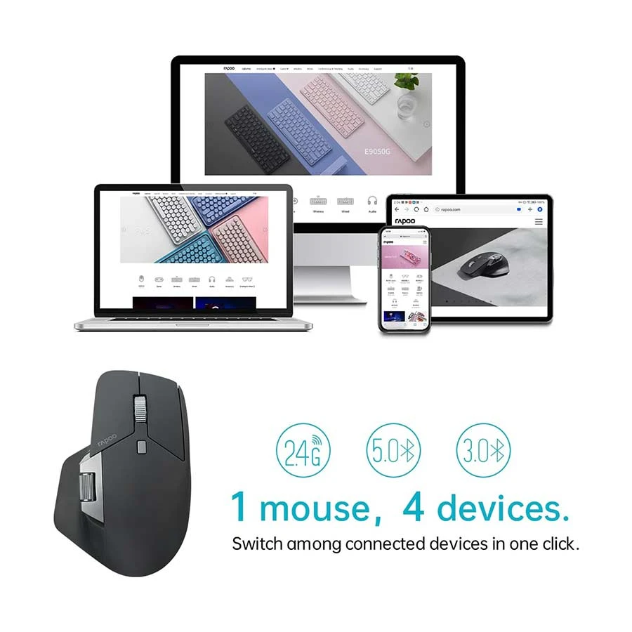 Rapoo MT760L Bluetooth (Dual Mode) Light Mouse product view