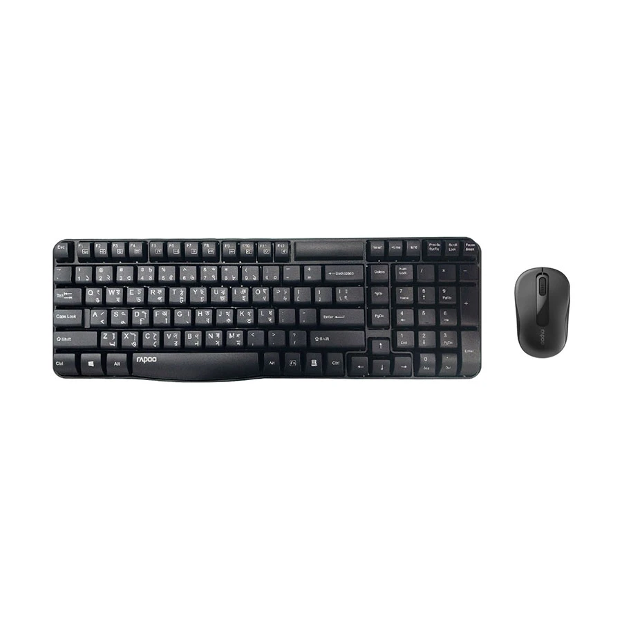 Rapoo X1800S Wireless Keyboard & Mouse Combo with Bangla