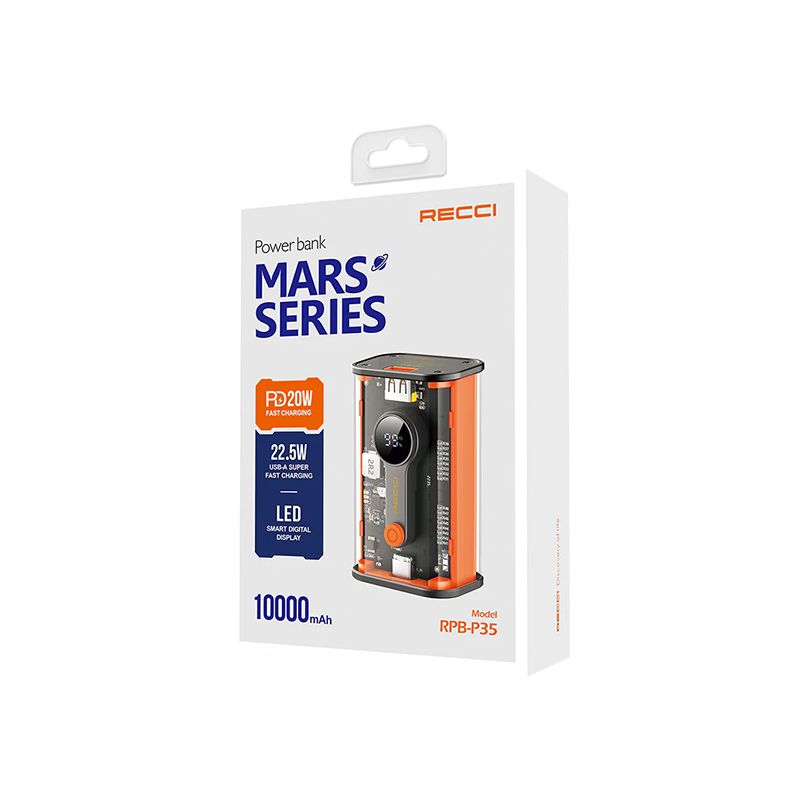 RECCI P35 Mars Series Power Bank 22.5W - 10000mAh - official view 4
