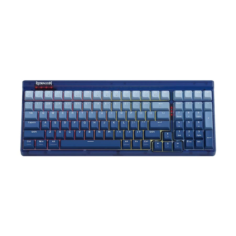 Redragon Garren Pro K656 Tri Mode RGB Hot Swap ( Switch) Blue Mechanical Gaming Keyboard
