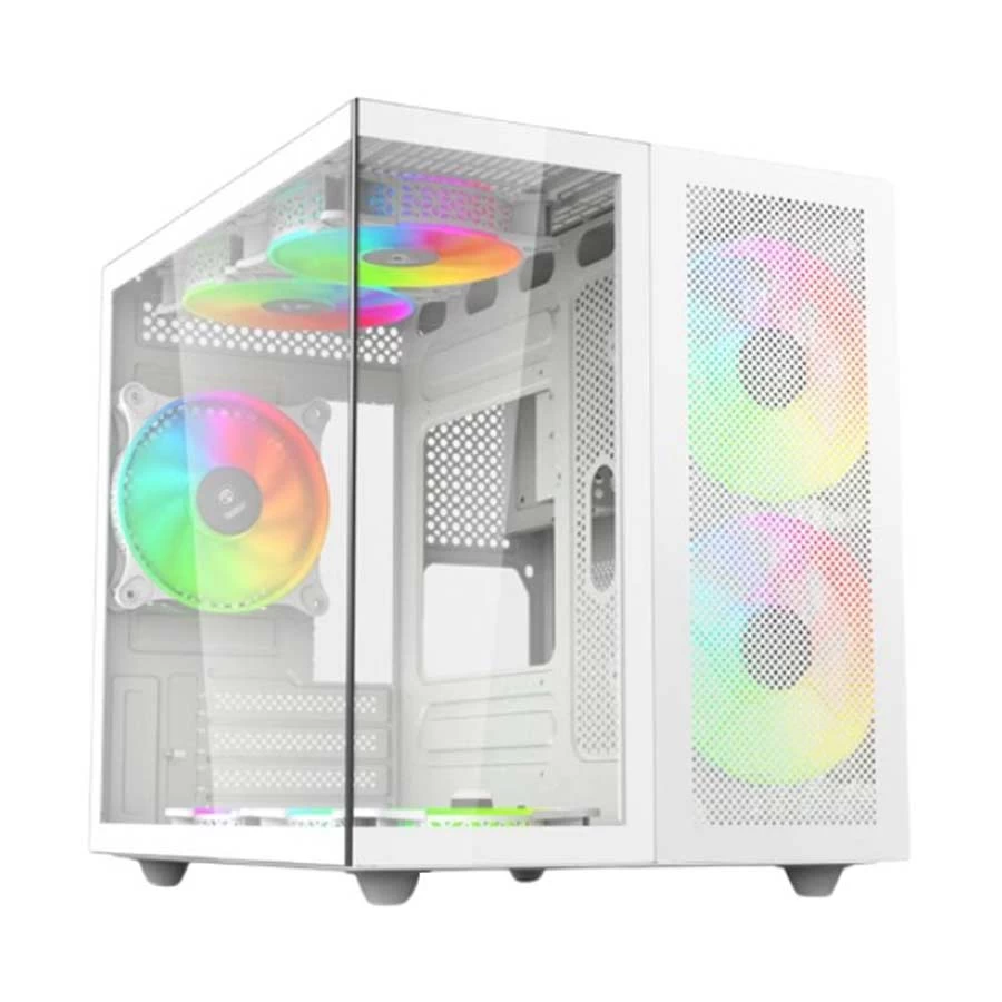 Revenger Duo Dynamic Mesh Mini Tower (Tempered Glass Window) Micro-ATX Gaming Desktop Case