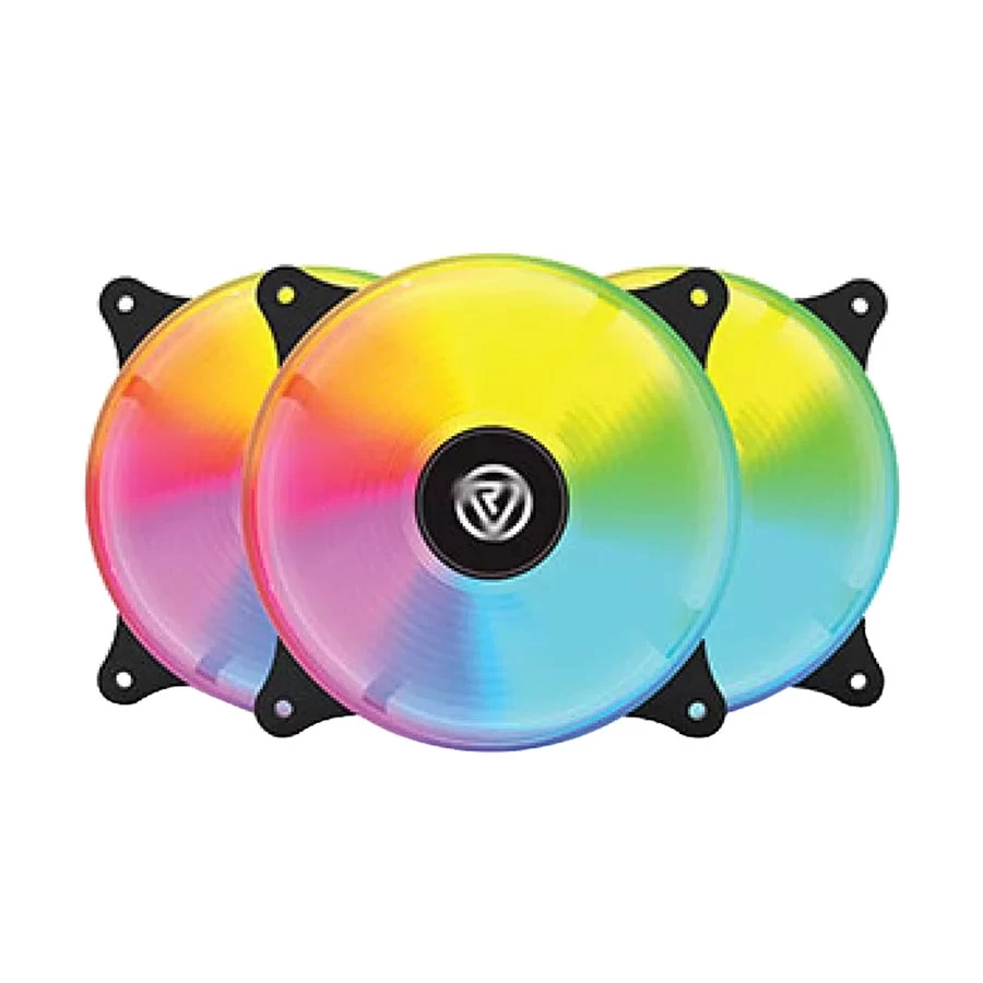 Revenger RAINBOW 3 120mm ARGB Casing Cooling Fan with Controller (3xFAN)