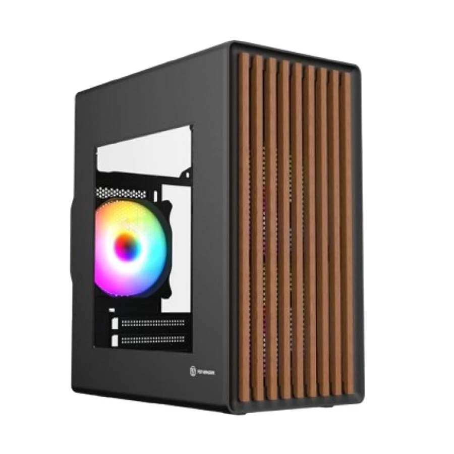 Revenger WOODPECKER ARGB Mesh Mid Tower M-ATX Gaming Desktop Case with 3 ARGB Fan
