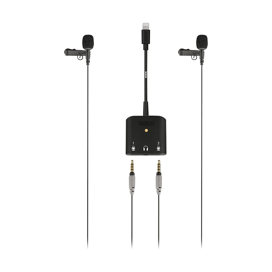 RODE SC6-L Mobile Interview Kit with 2 Lavalier Microphones and Ultracompact Lightning Interface for iOS Devices