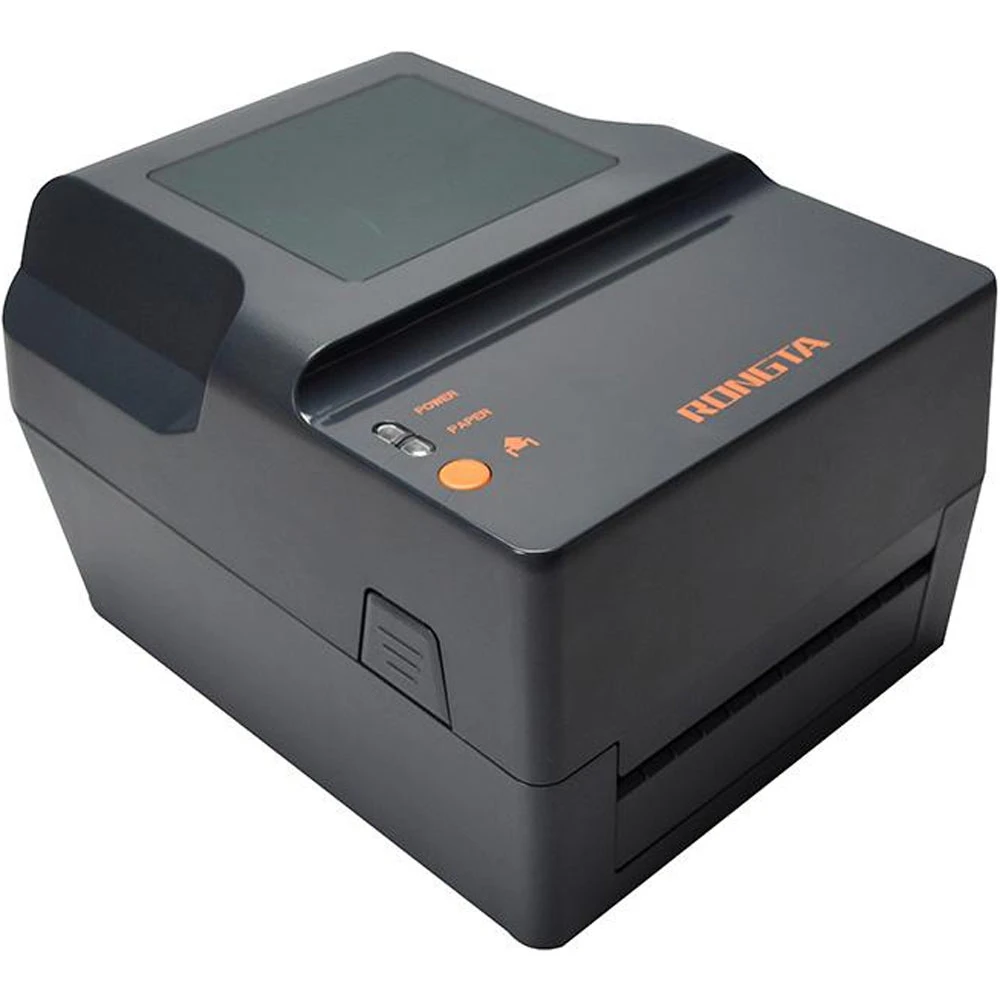 Rongta RP400/RP400H-USEP -Grey Thermal Transfer Barcode Label Printer (4 inch/102 mm, USB, Serial, LAN, Parallel)