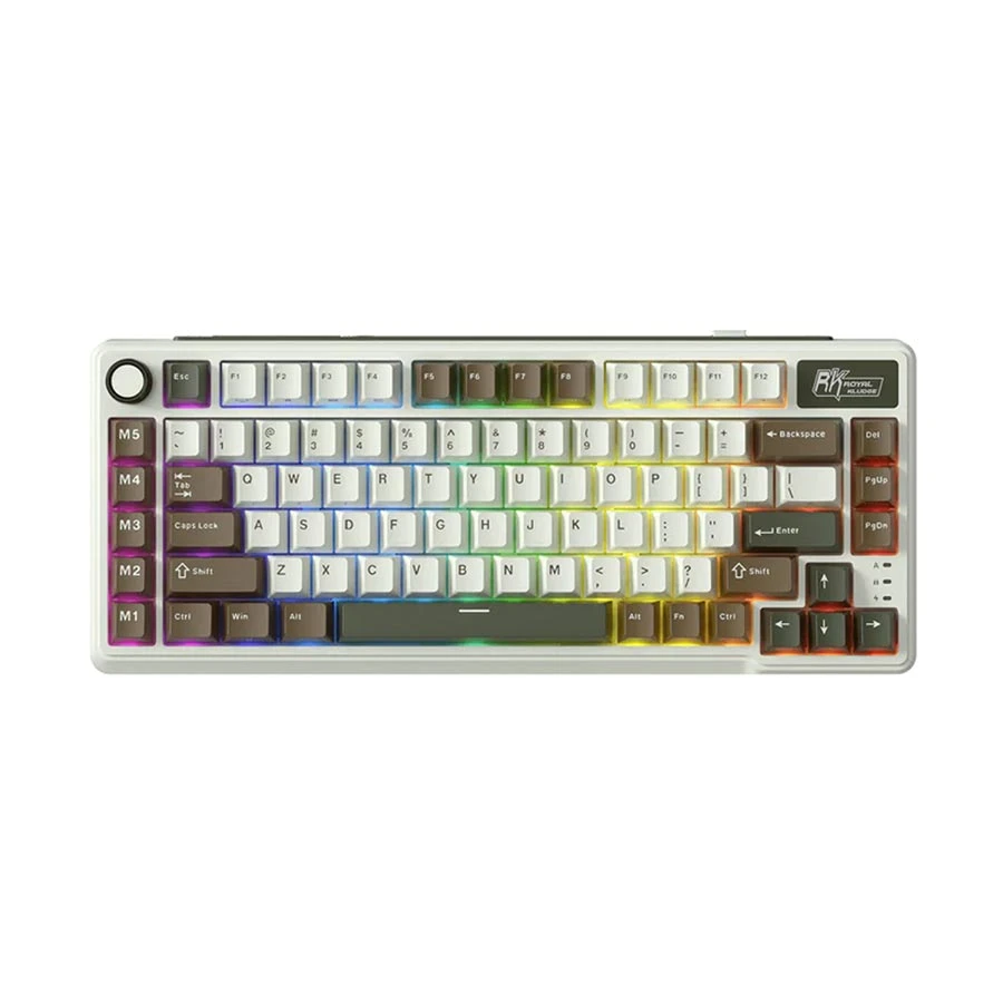 Royal Kludge L75 RGB Tri Mode Hot Swap (Beige Switch) Palm Mechanical Gaming Keyboard #RK L75