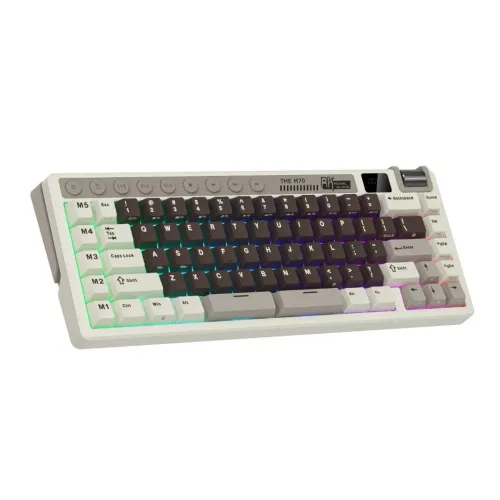 ROYAL KLUDGE RK M70 Tri-Mode Hot-Swappable Wireless Mechanical Gaming Keyboard
