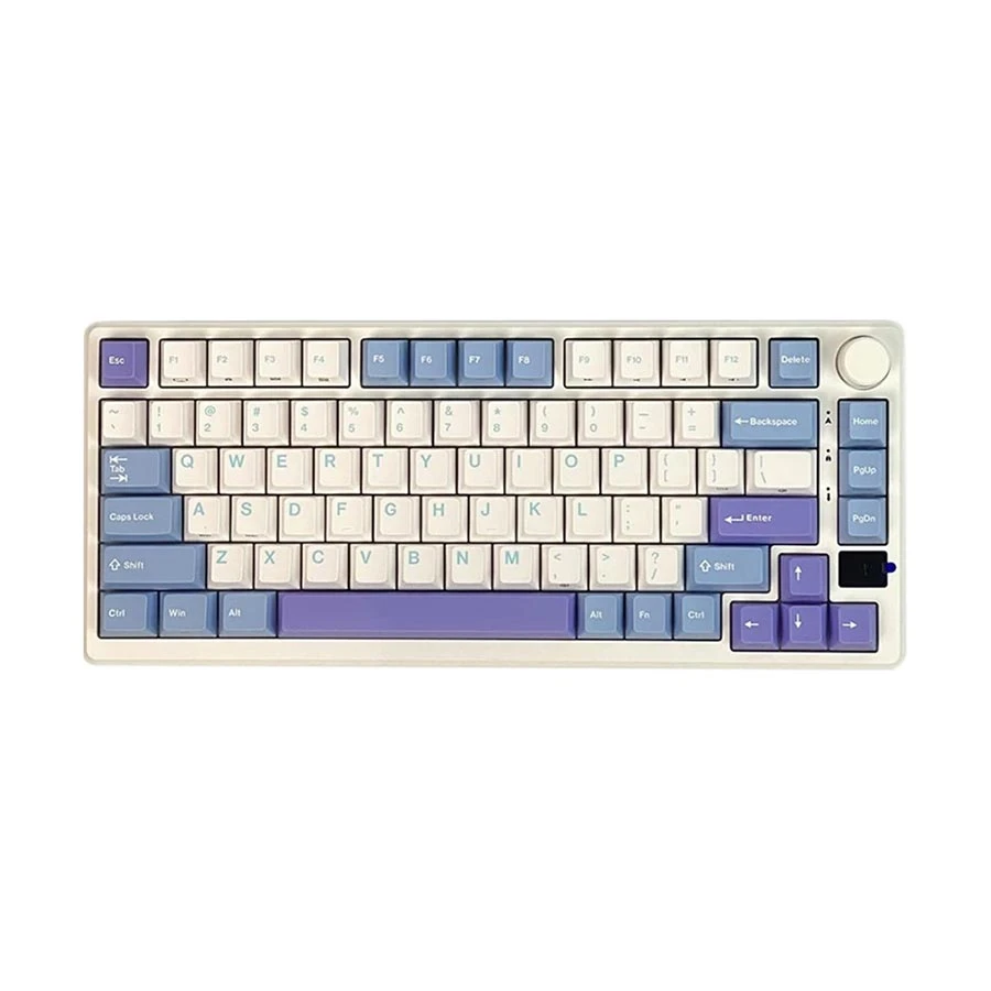 Royal Kludge RK M75 Tri Mode RGB Hot Swap ( Switch) Taro Milk Mechanical Gaming Keyboard
