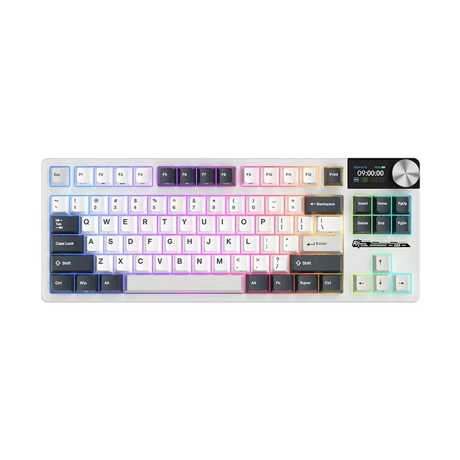 Royal Kludge RK S85 Tri Mode RGB Hot Swap (Cloud Switch) Night Mechanical Gaming Keyboard