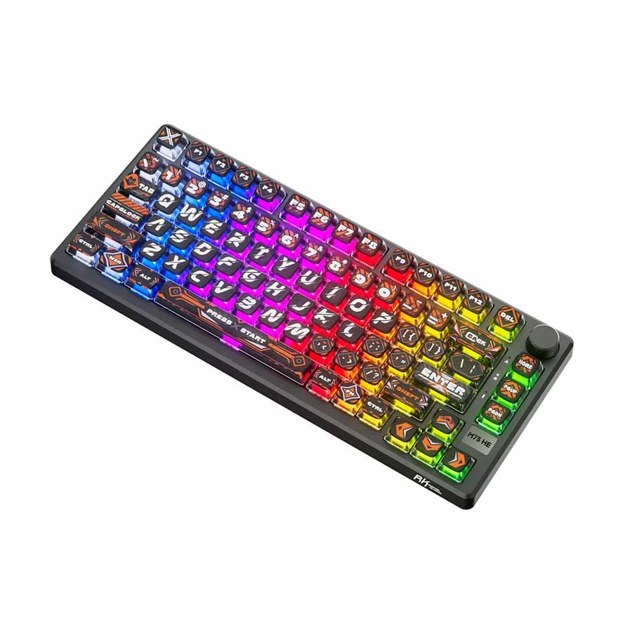 Royal Kludge RKM75 HE RGB Wired Hot Swap (Mint Switch) Hephaestus Mechanical Gaming Keyboard product view
