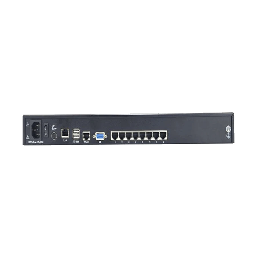 Safenet 8-Port TP KVM Switch Over IP with Short Depth Full HD 18.5 Inch Widescreen LCD Panel #SN-KC7808S product view
