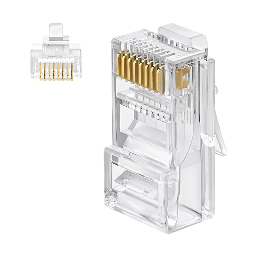 Safenet CAT-6 Unshielded 8P8C RJ45 Transparent Connector #36-3000WT-CE