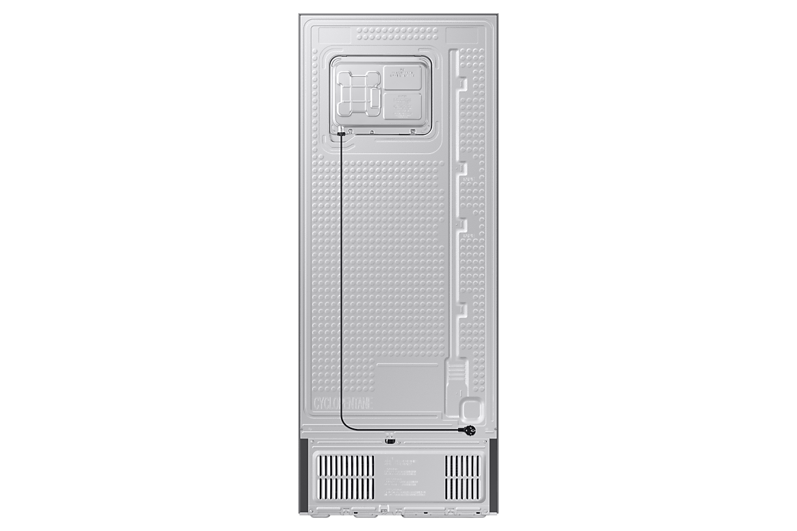 Samsung RT42CG6442B1TC refrigerator, manufacturer rear view with lower panel
