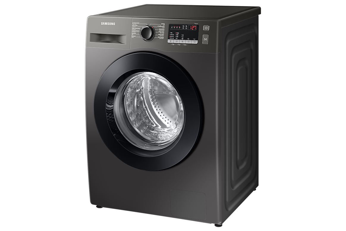 Samsung WW80T4040CX/RQ Inox, right perspective