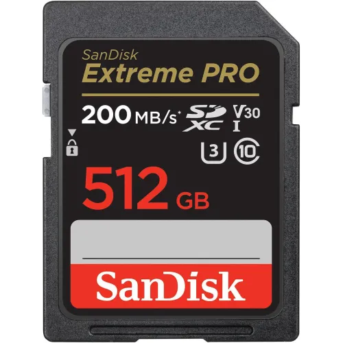 SanDisk Extreme PRO 512 GB SDHC And SDXC UHS-I Memory Card