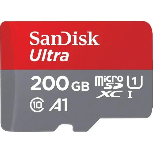 SanDisk Ultra 200GB 100Mbps Micro SD UHS-I Card (SDSQUAR-200G-GN6MN)