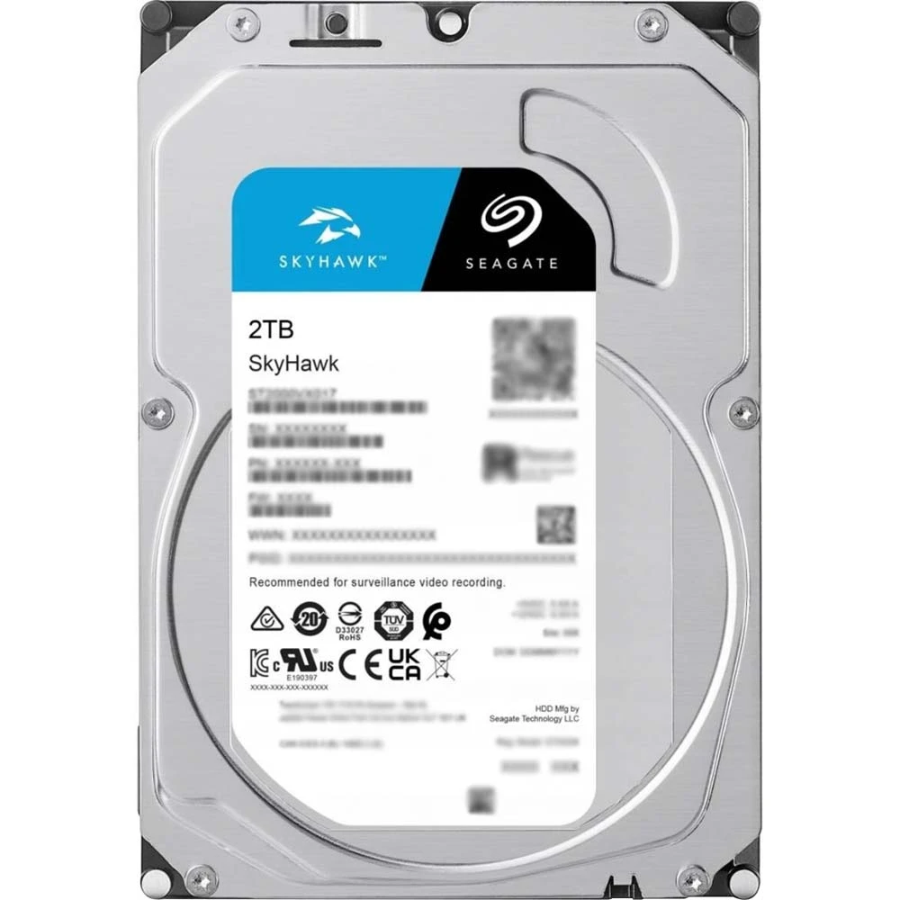 Seagate SKYHAWK 2TB 3.5 Inch SATA 5400RPM Surveillance HDD #ST2000VX017