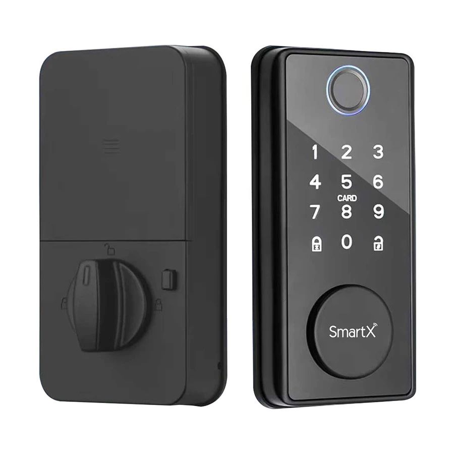 SmartX SX-DBL05 Bluetooth Smart Deadbolt Door Lock With Fingerprint, Password, Card, App & Key Unlock ()