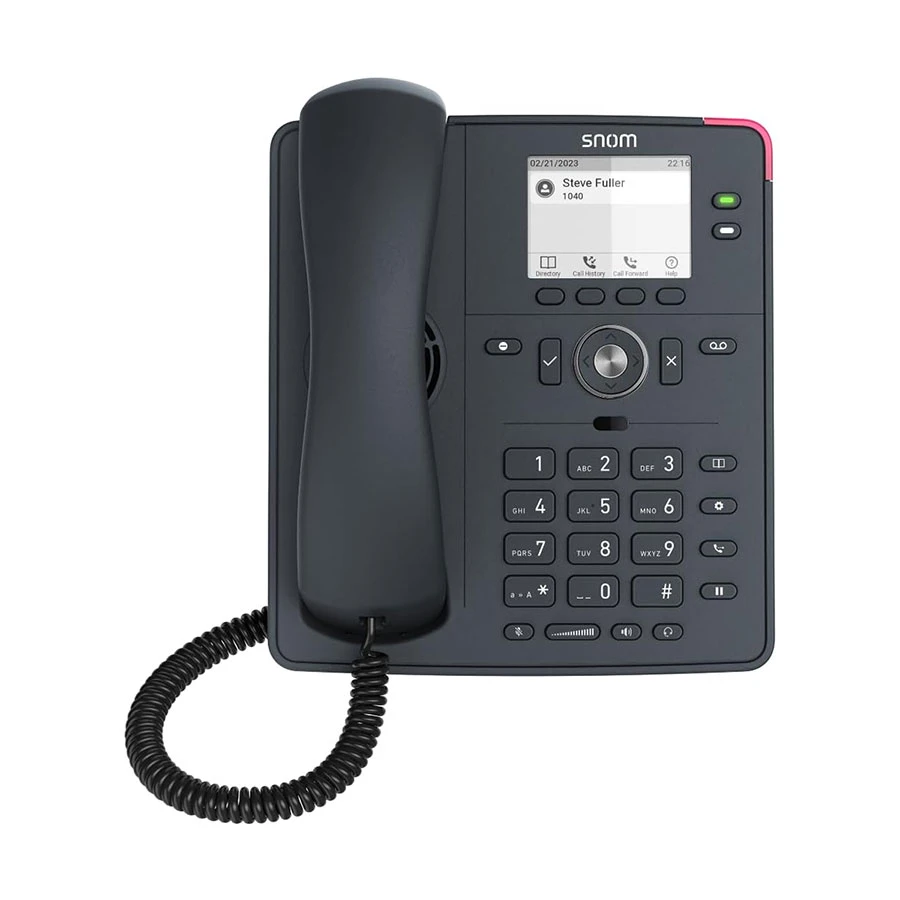 SNOM D150 2-SIP PoE Slate Desk IP Phone Set without Adapter