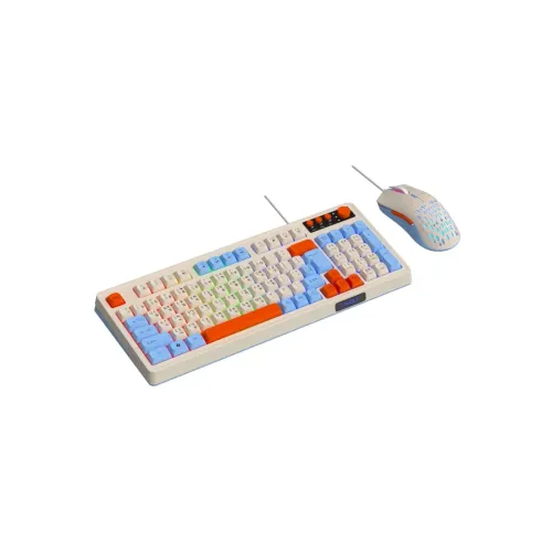 T-WOLF TF100 Wired Keyboard Mouse Gaming Combo