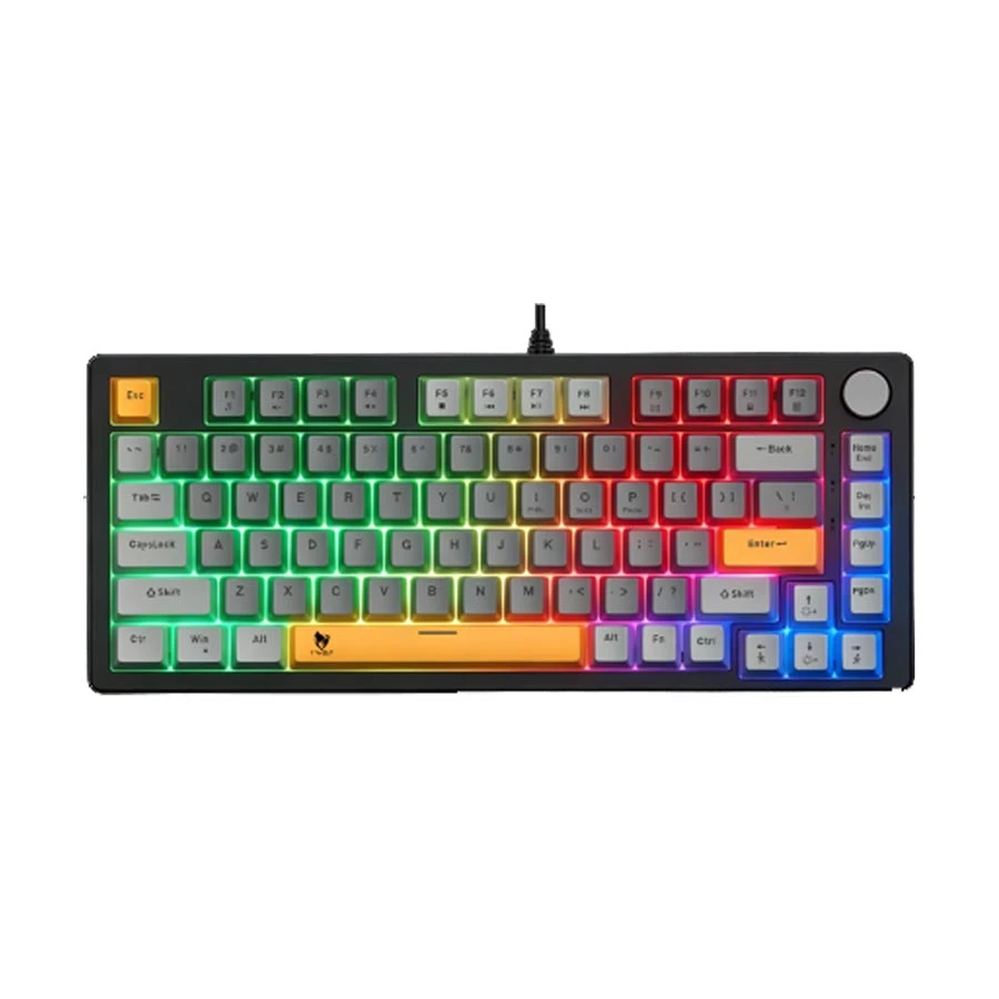 T-WOLF ZK82 Wired (Tactile Switch) Light Mechanical Gaming Keyboard
