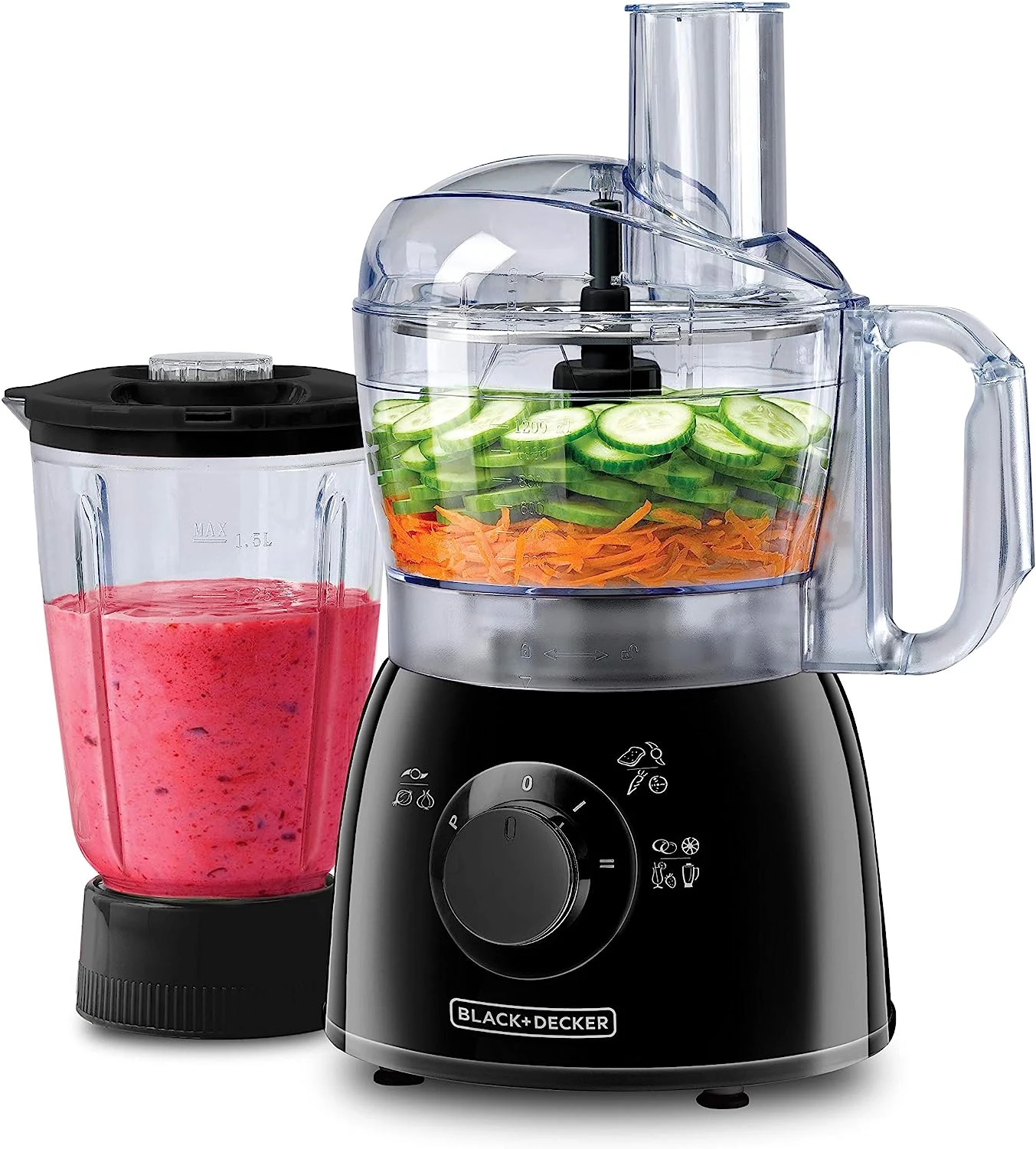 Black Decker Food Processor With Blender Fx400b B5