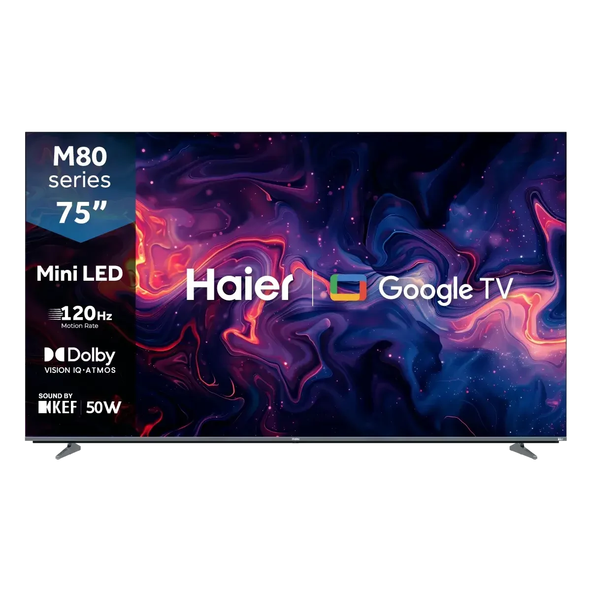 Haier 75 Bezel Less Mini Led 4k Google Tv H75m80fux