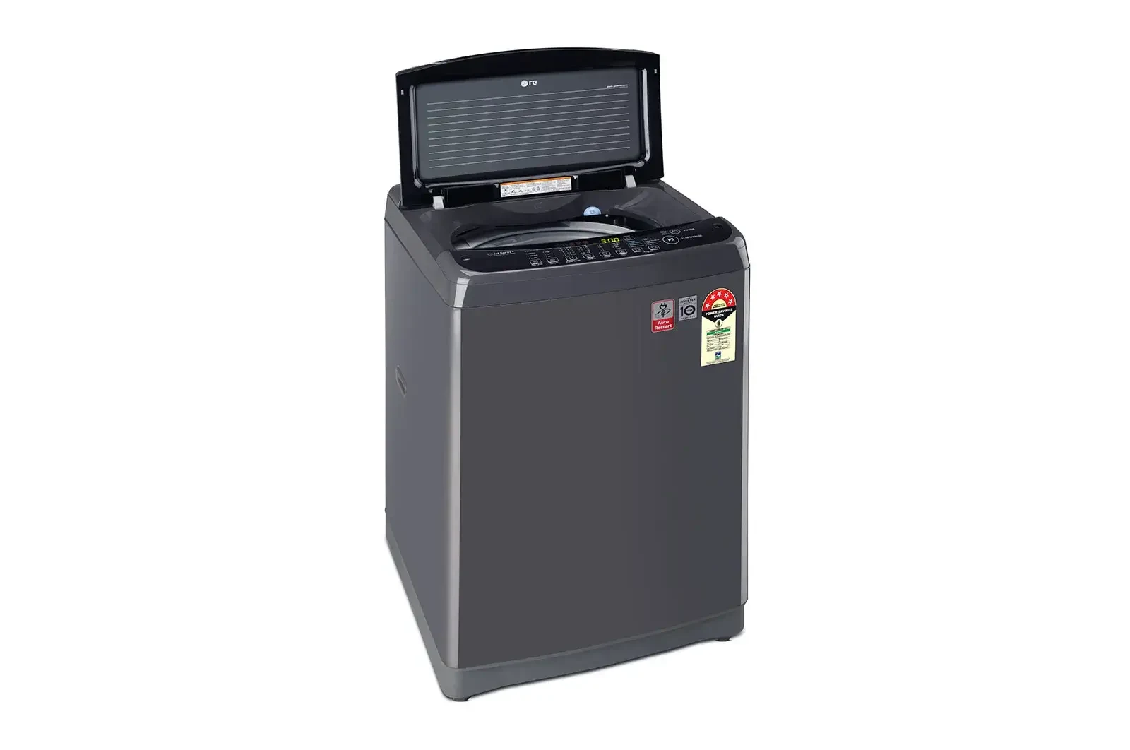 LG T2108VSAB 8 kg Smart Inverter top-load washer — product view 4