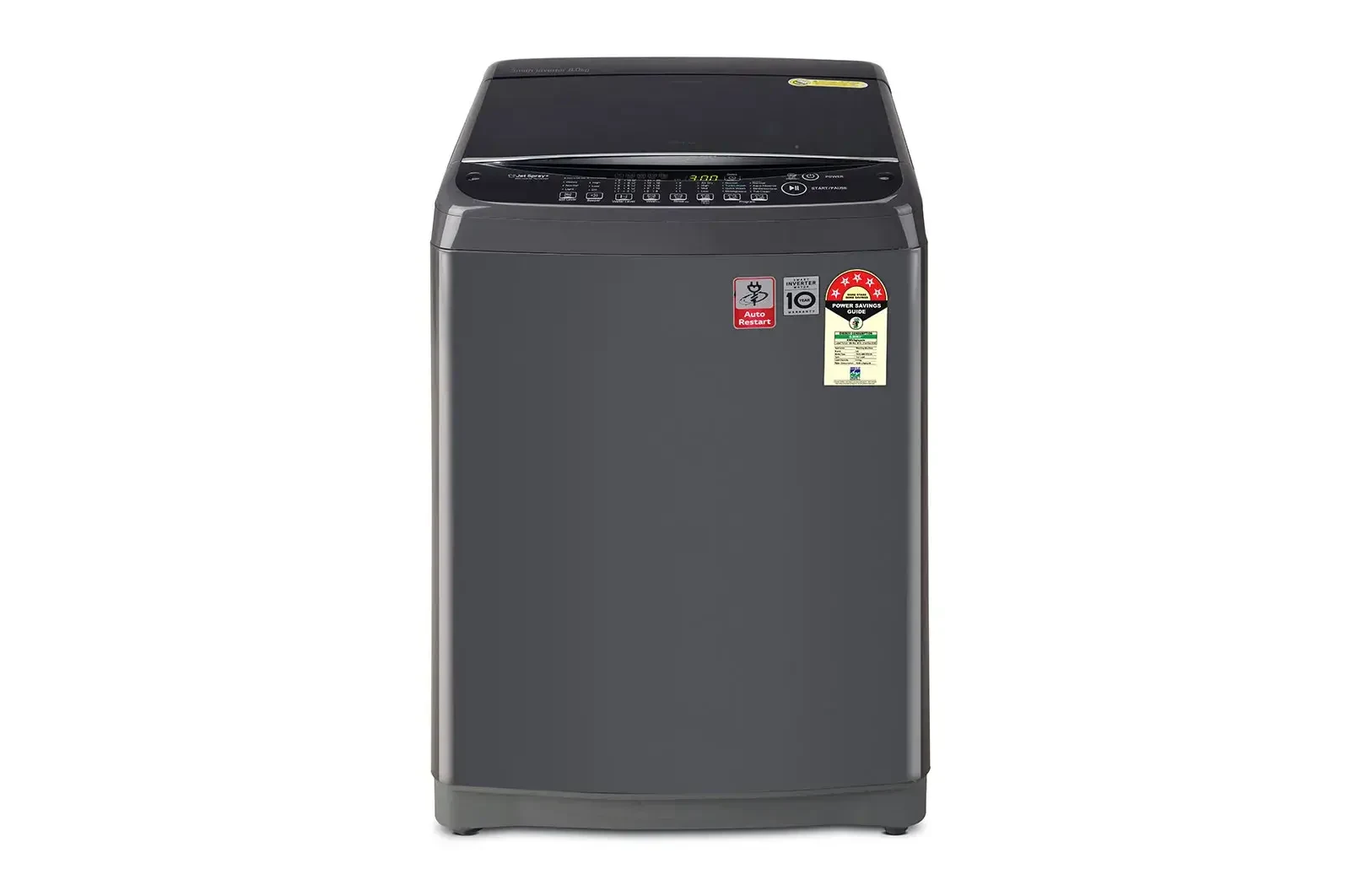 LG T2310VSAB-ABMPBNG 10 kg Smart Inverter Top-Load Washing Machine