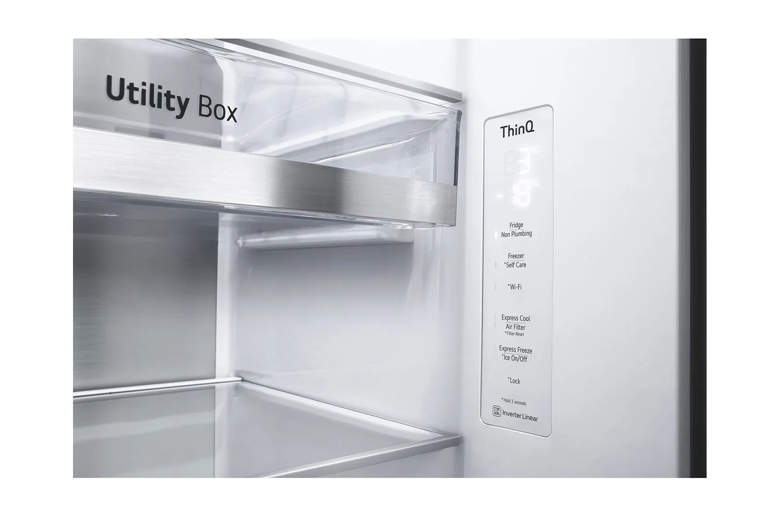 LG GS-X6354MC InstaView Door-in-Door side-by-side refrigerator — product view 3