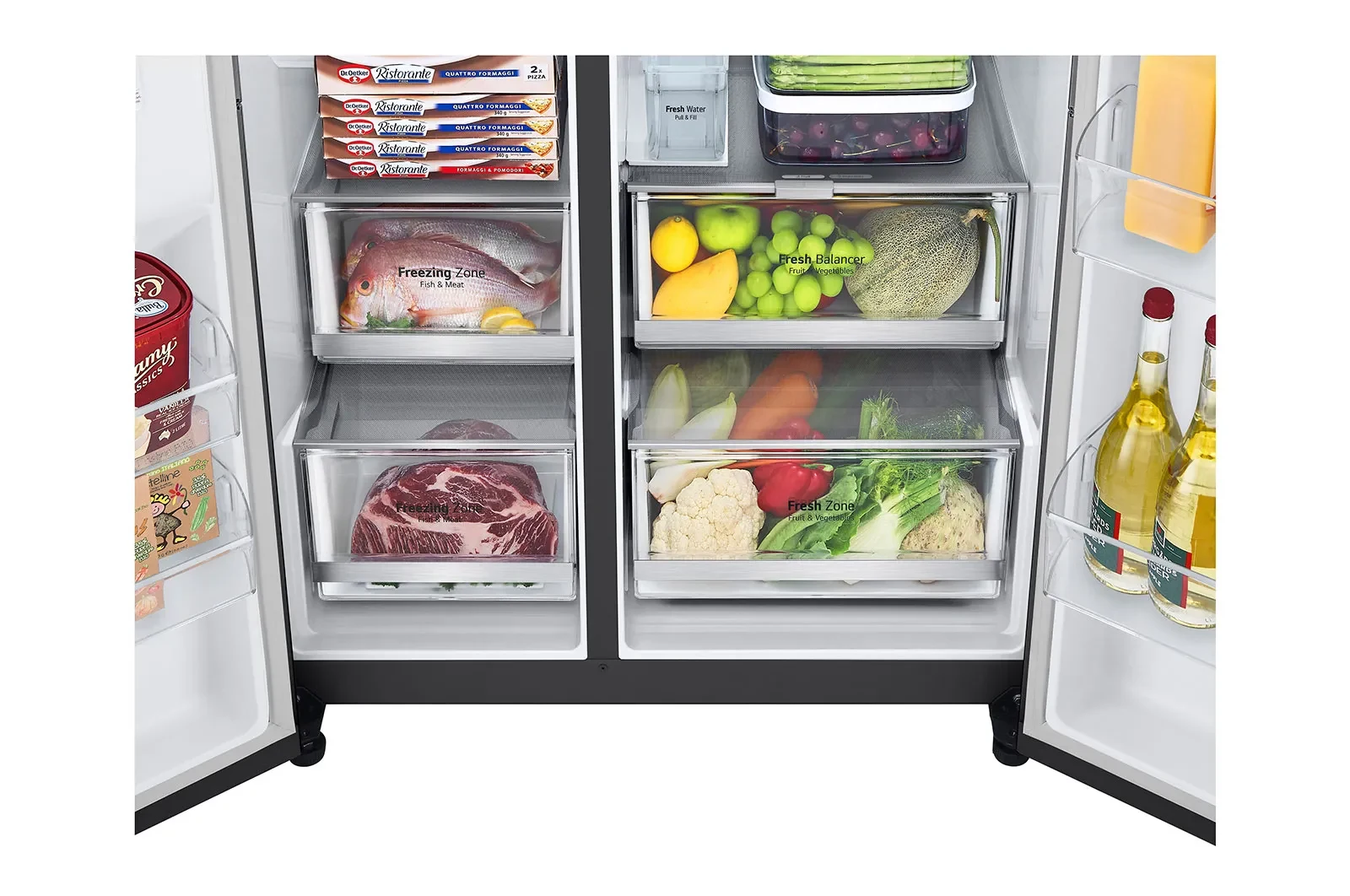 LG GS-X6354MC InstaView Door-in-Door side-by-side refrigerator — product view 4
