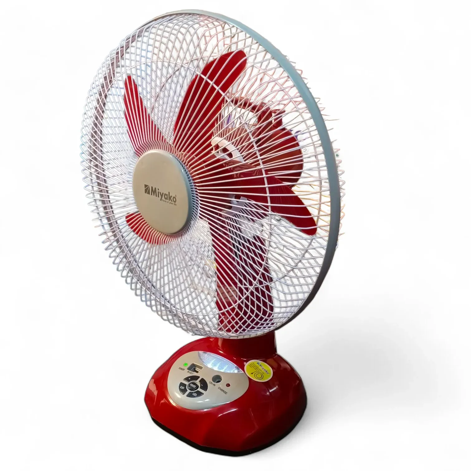 Miyako KL-1400USB 14-Inch Rechargeable Fan