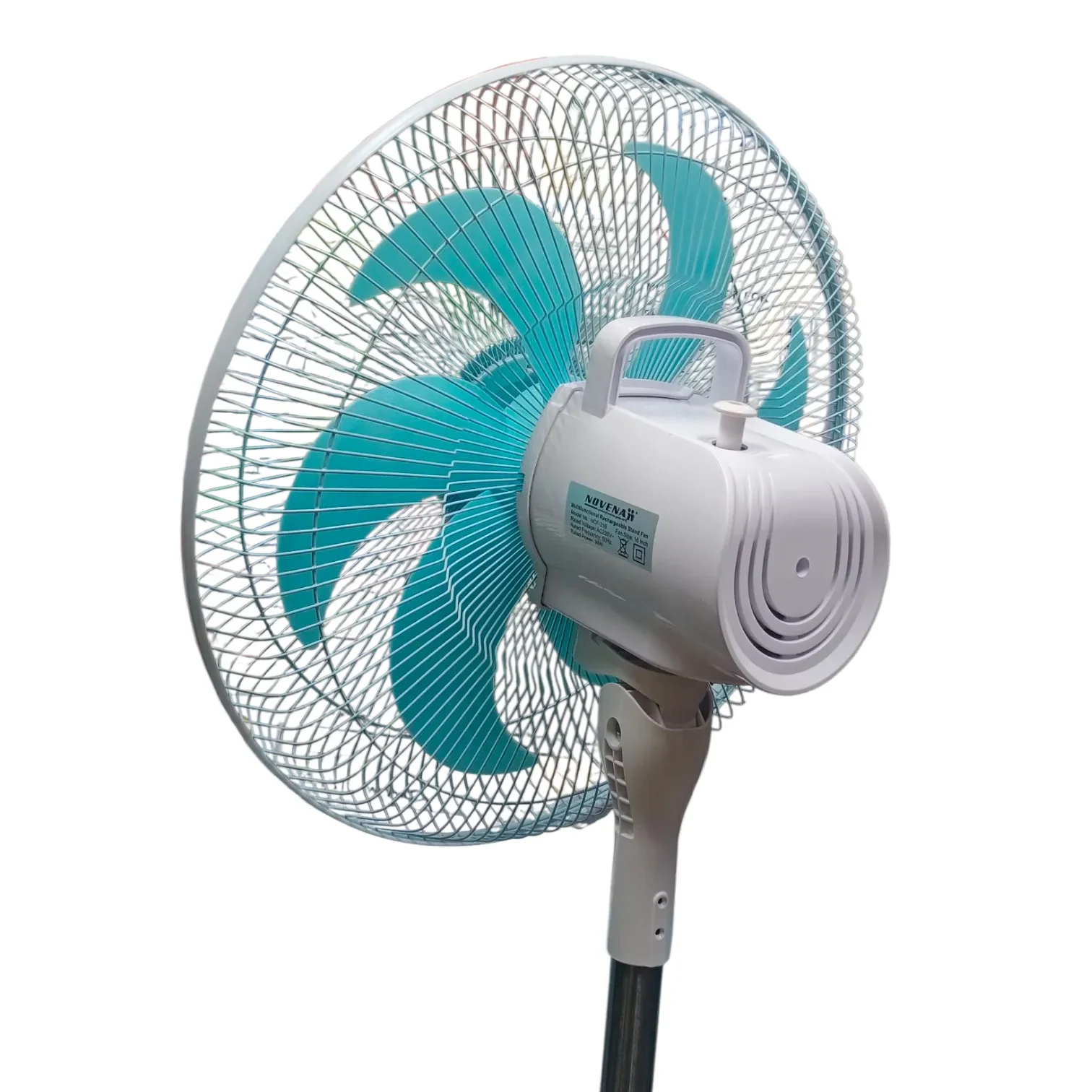 Novena NCF-316 fan rear head detail and model label