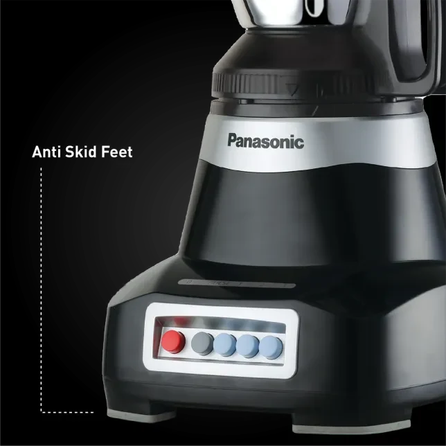 Panasonic MX-AE365KTZ mixer grinder product image showing anti-skid feet callout