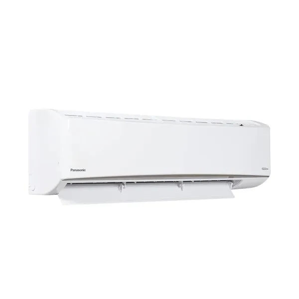 Panasonic KU18ZKYW-81 white wall-mounted split AC indoor unit, angled front view