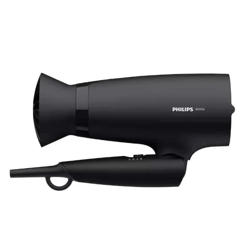 Philips BHD308 1600 W hair dryer, black body with ThermoProtect attachment and included diffuser