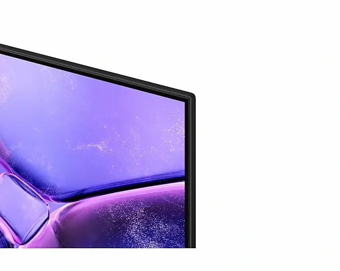 Samsung UA43U8000FRSER 43-inch U8000F Crystal UHD TV, close-up of the thin screen bezel